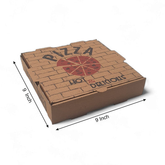 Brown 9 inch Pizza Box