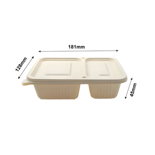 DB 500ml 2CP Cornstarch Container (WL)