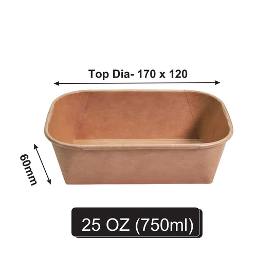 750 ml Rectangle Paper Container