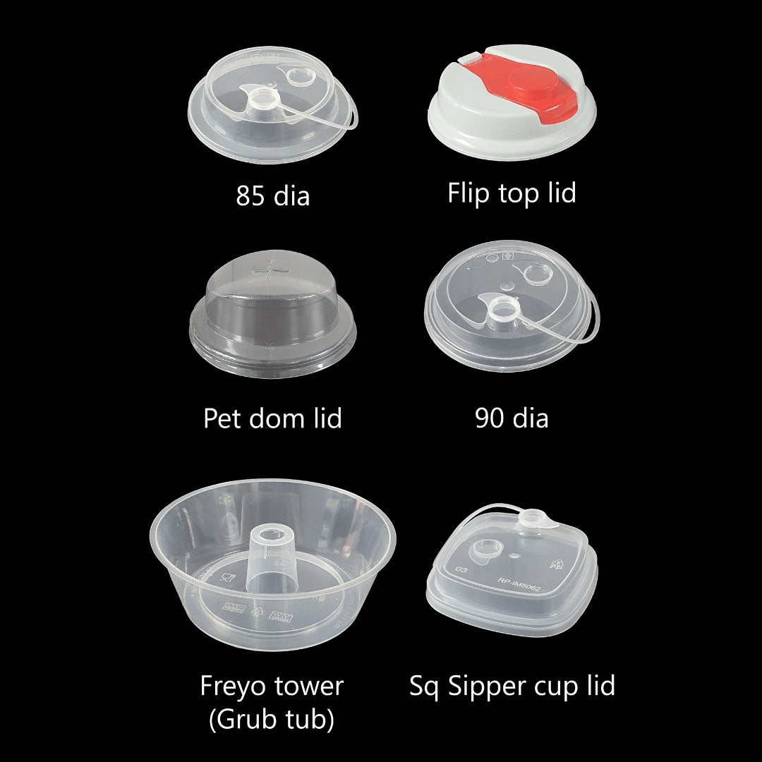 350 ml Paknserve Sipper Container with Black Lid (85D)