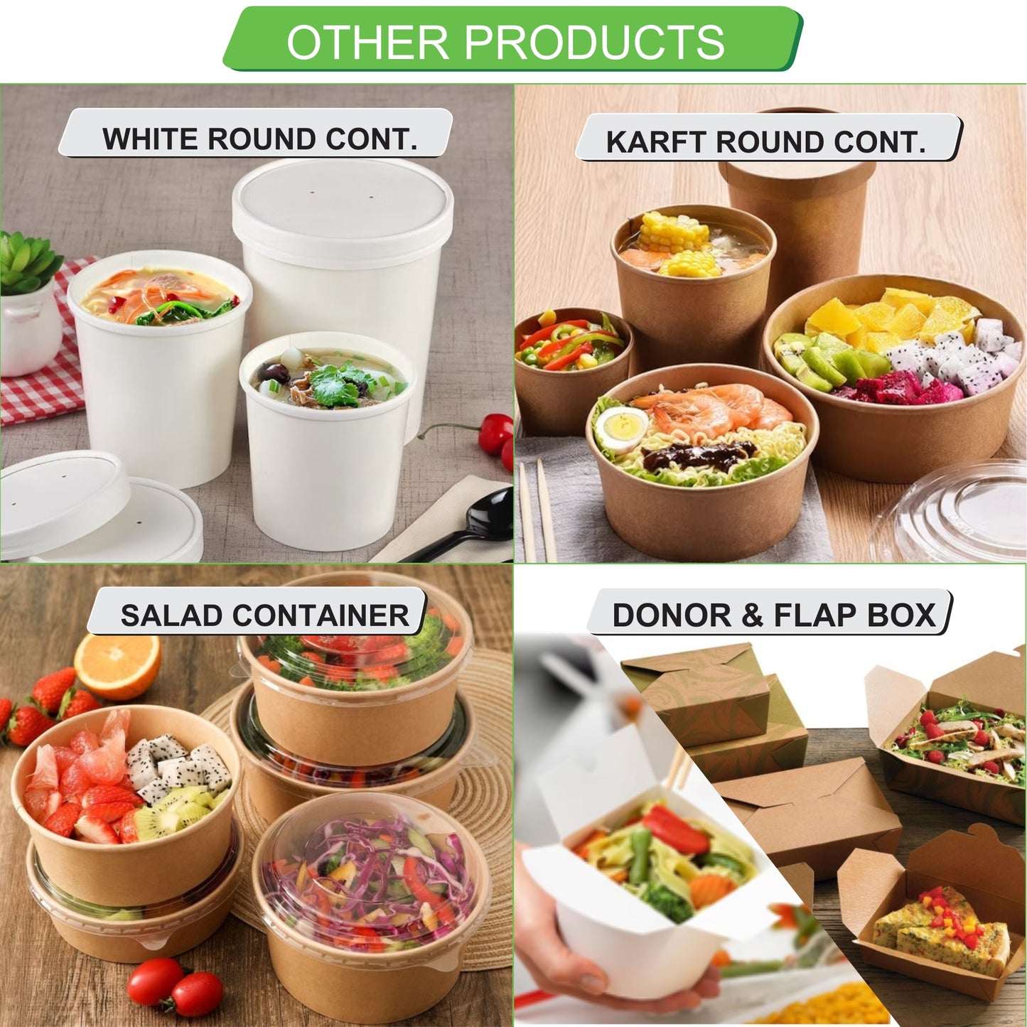 1000 ml Rectangle Paper Container