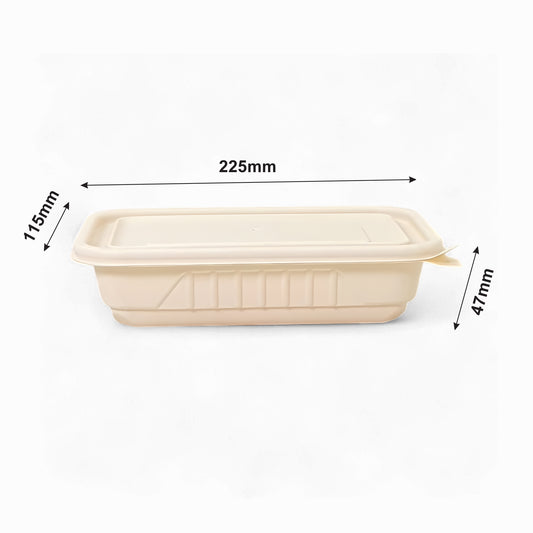 DB 500ml Cornstarch Lunch Container (WL)
