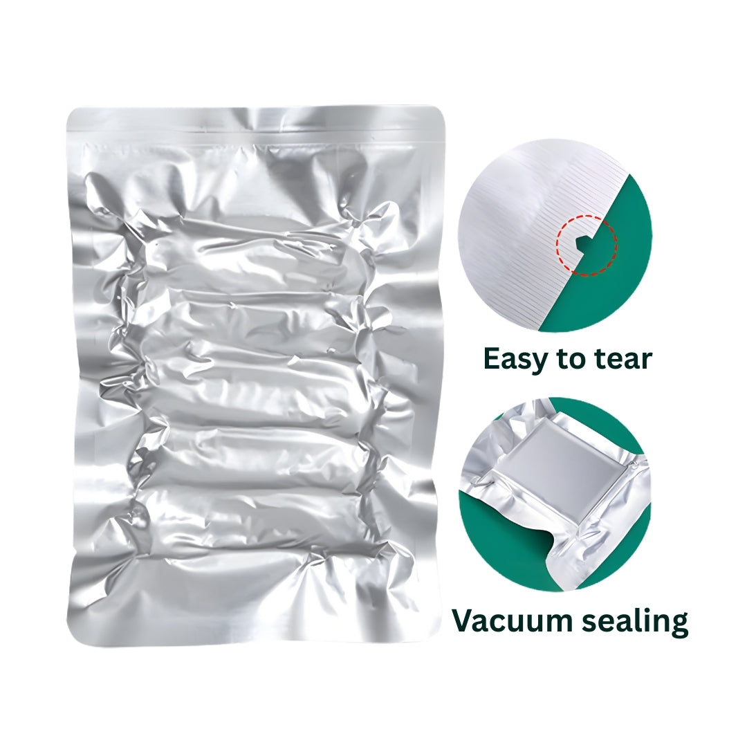Vacuum Pouch - Both Side Aluminum Foil - 3 Side Seal (15 x 21)