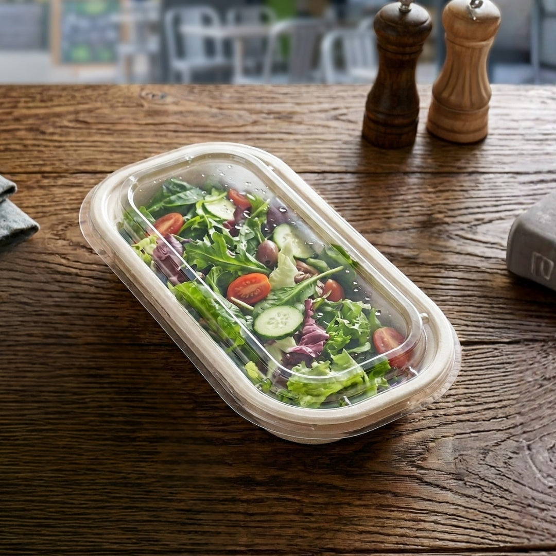 750ml Rectangular Salad Container with Lid