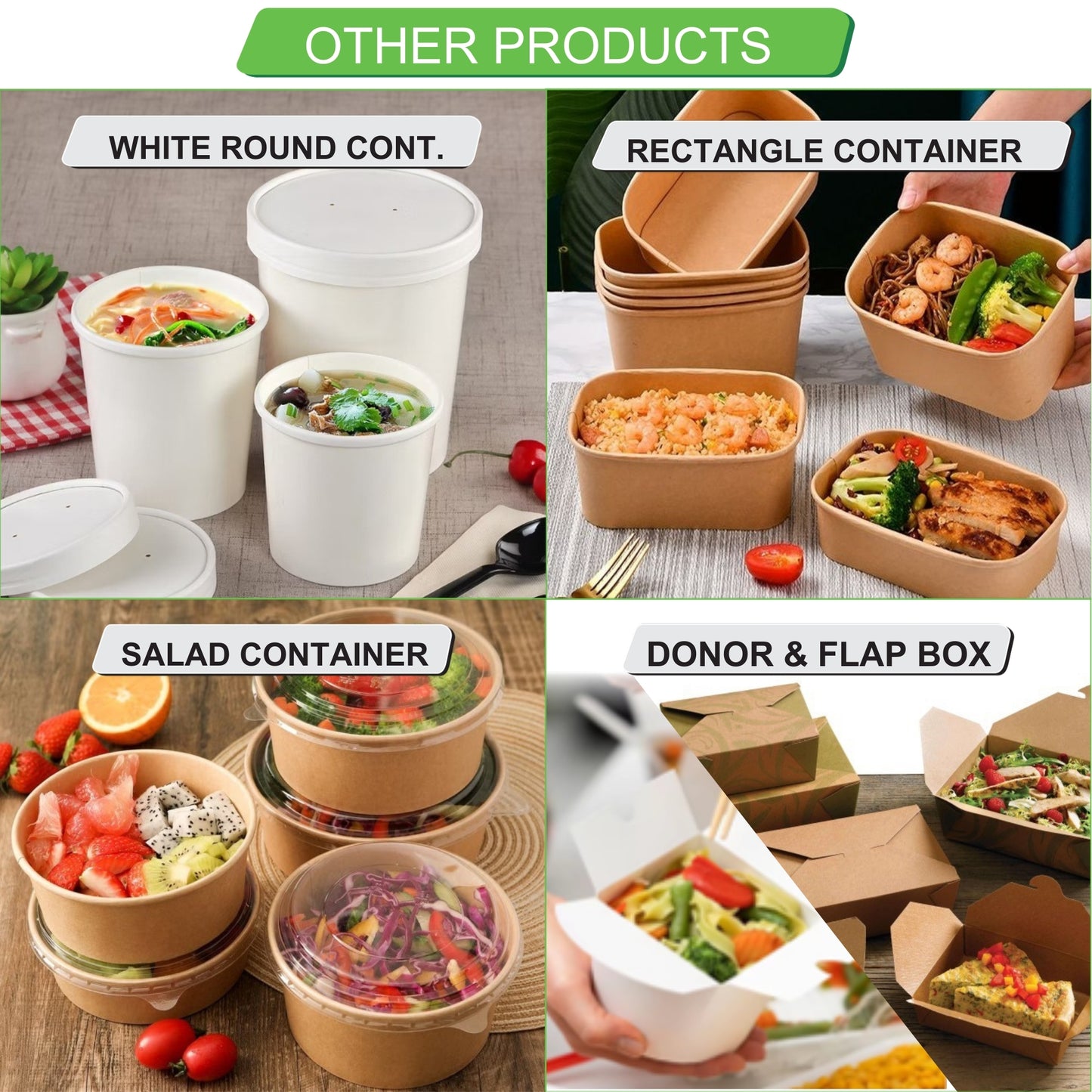 750 ml Kraft Round Paper Container