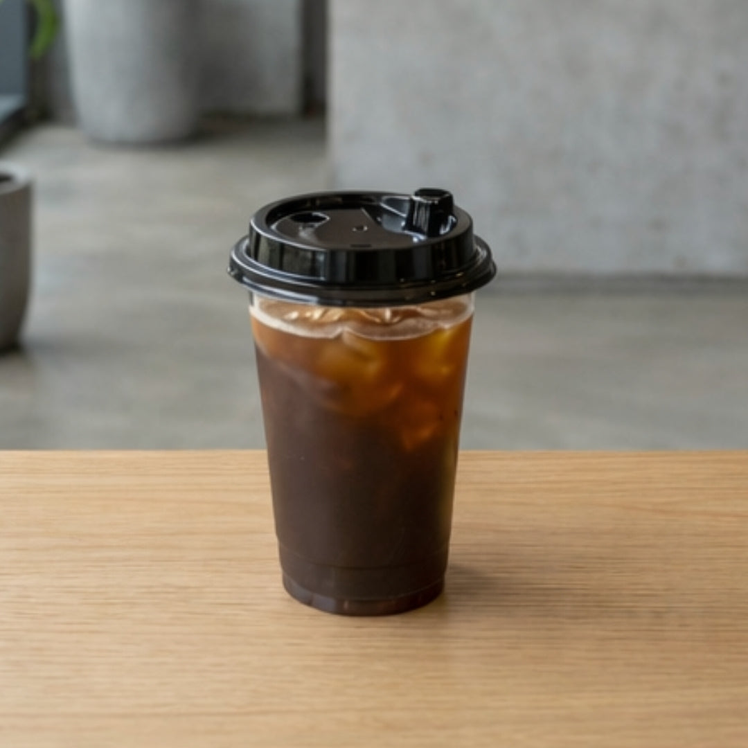 500ML Paknserve reusable sipper container with Black Lid (90 Dia) Sipper Cup for boba & matcha