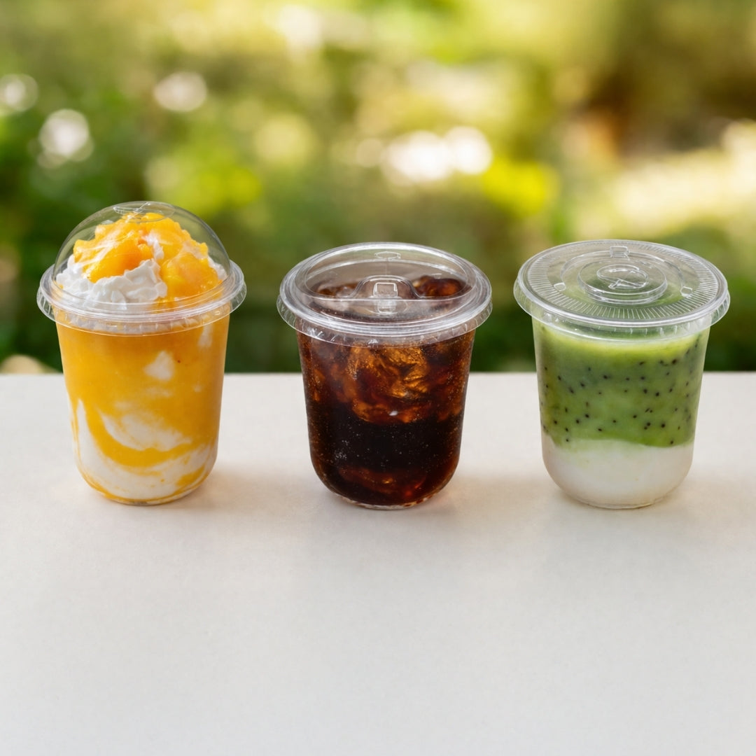360ml (12 Oz) U-Shape PET Glass