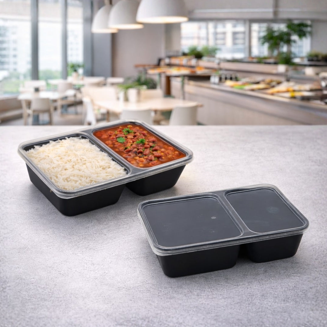 Rectangle 500 ml 2-CP Container with Clear Lid
