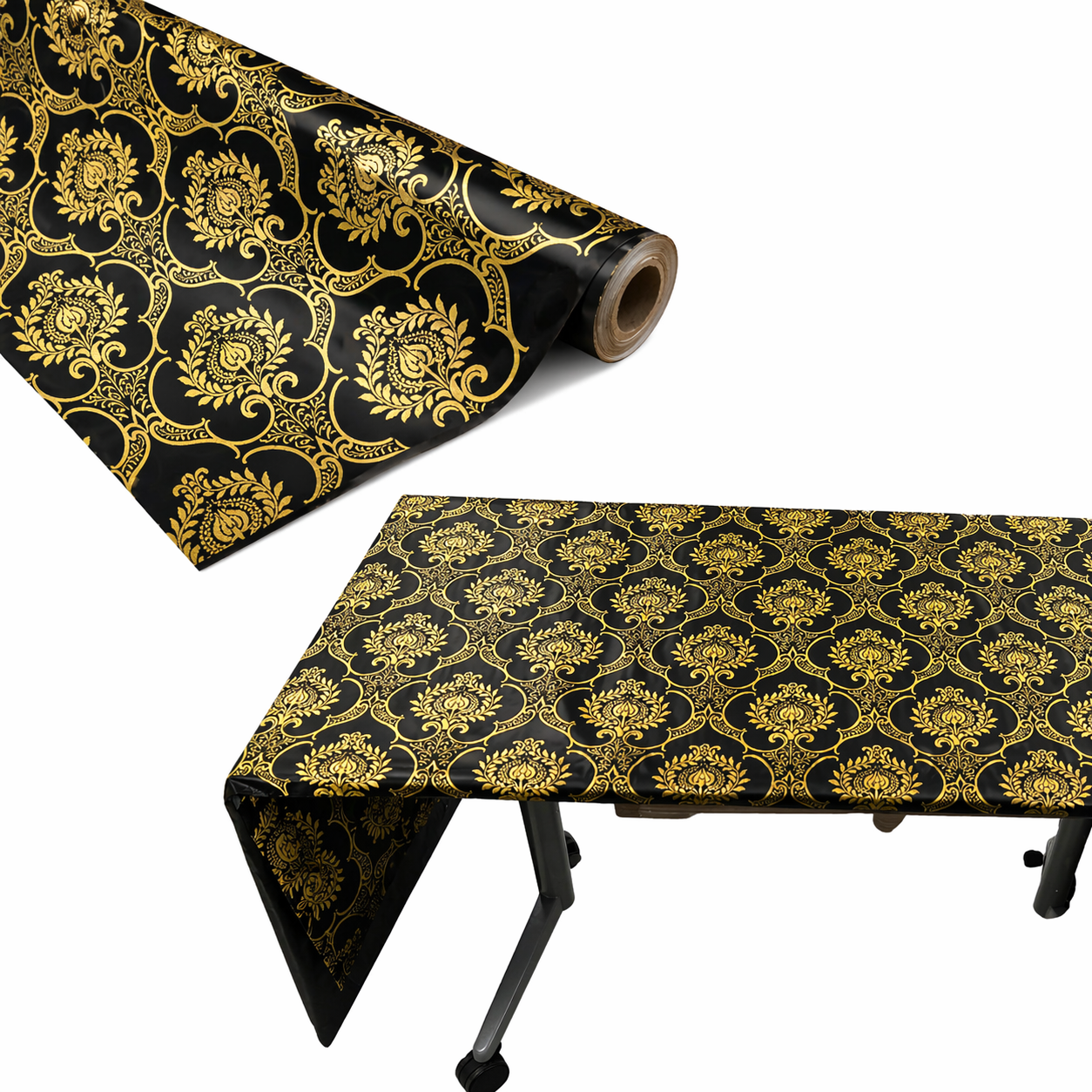 Ethnic Design Table Roll (GOLD , BLACK)
