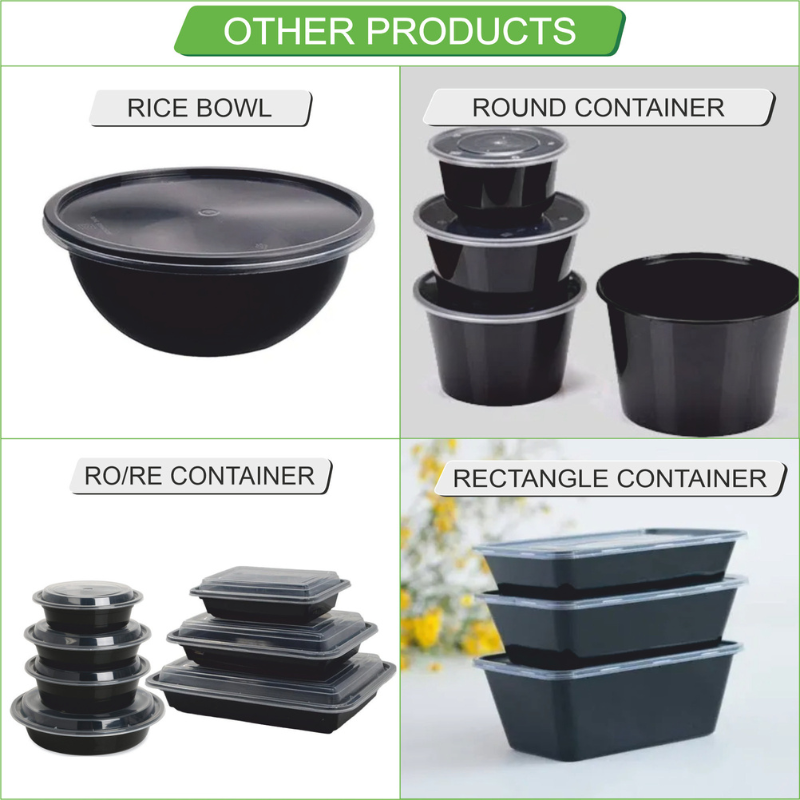 3 CP PP Meal Tray L with Lid