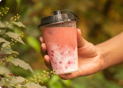 Refreshing summer drinks are even  more enjoyable when served in our  reusable, recyclable, and leak-proof  sipper containers!