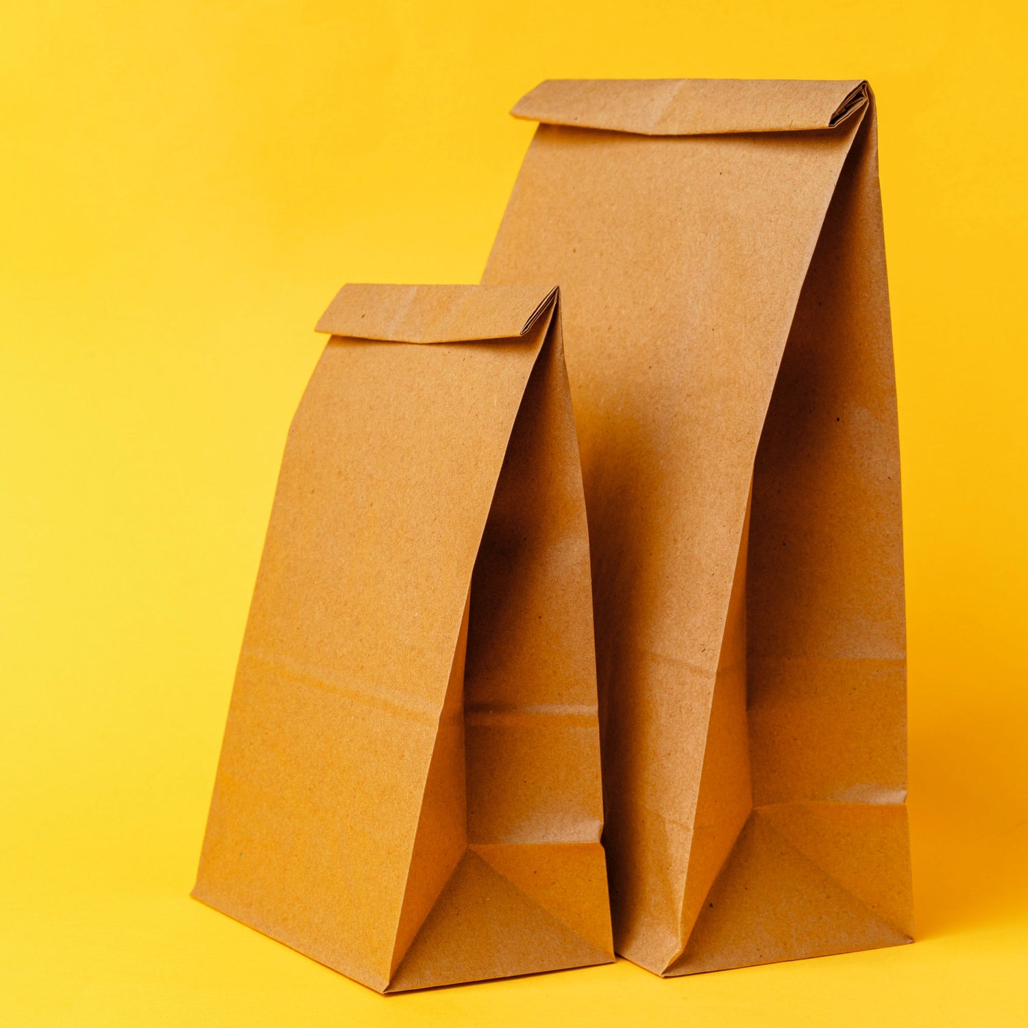 Square Bottom Kraft And Bleached Kraft Paper Bag For Store