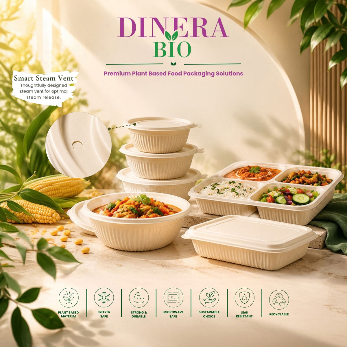 Dinera Bio (Cornstarch Packaing)