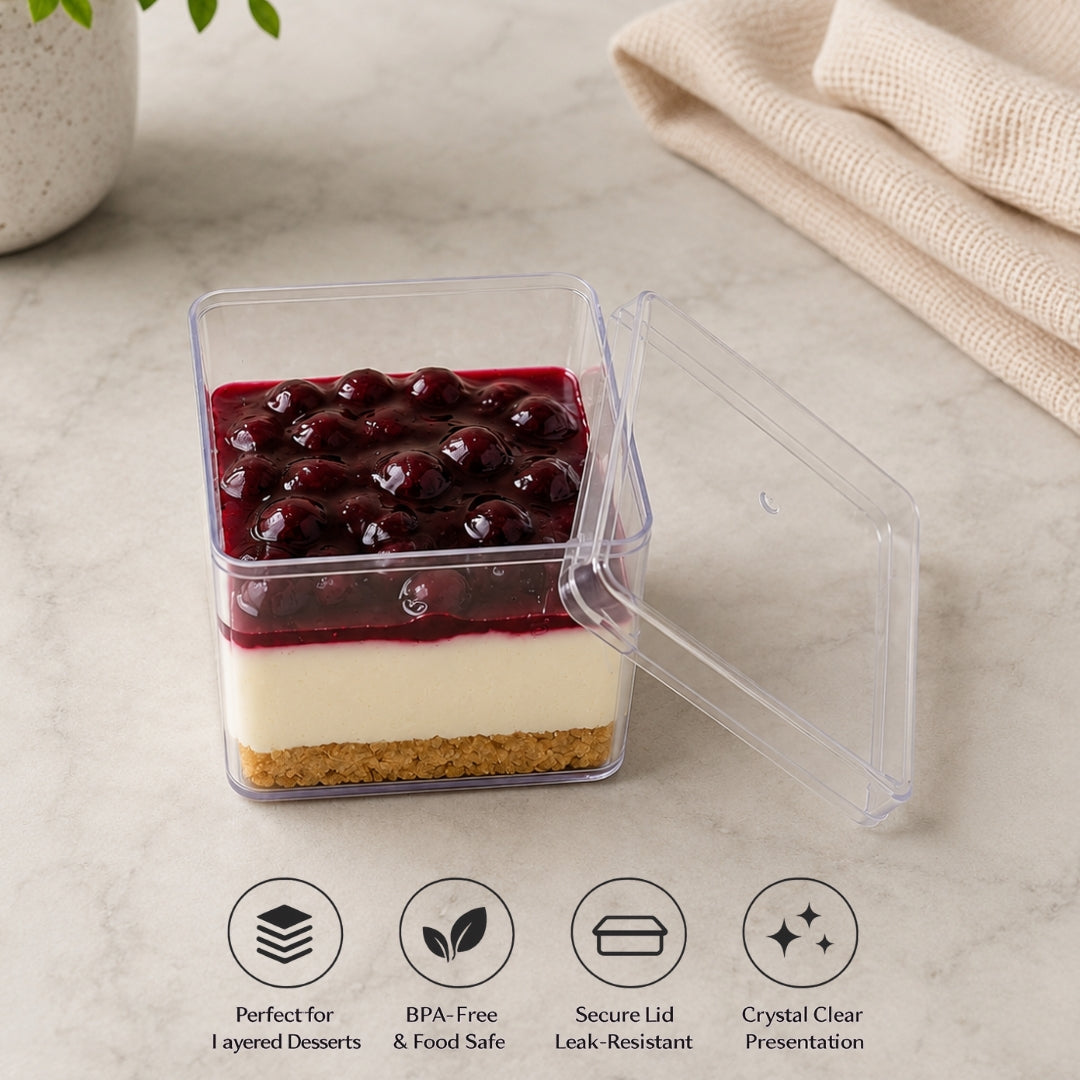 NP PS 45 SQ Dessert Box – 350ml