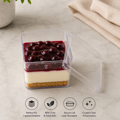 NP PS 45 SQ Dessert Box – 350ml