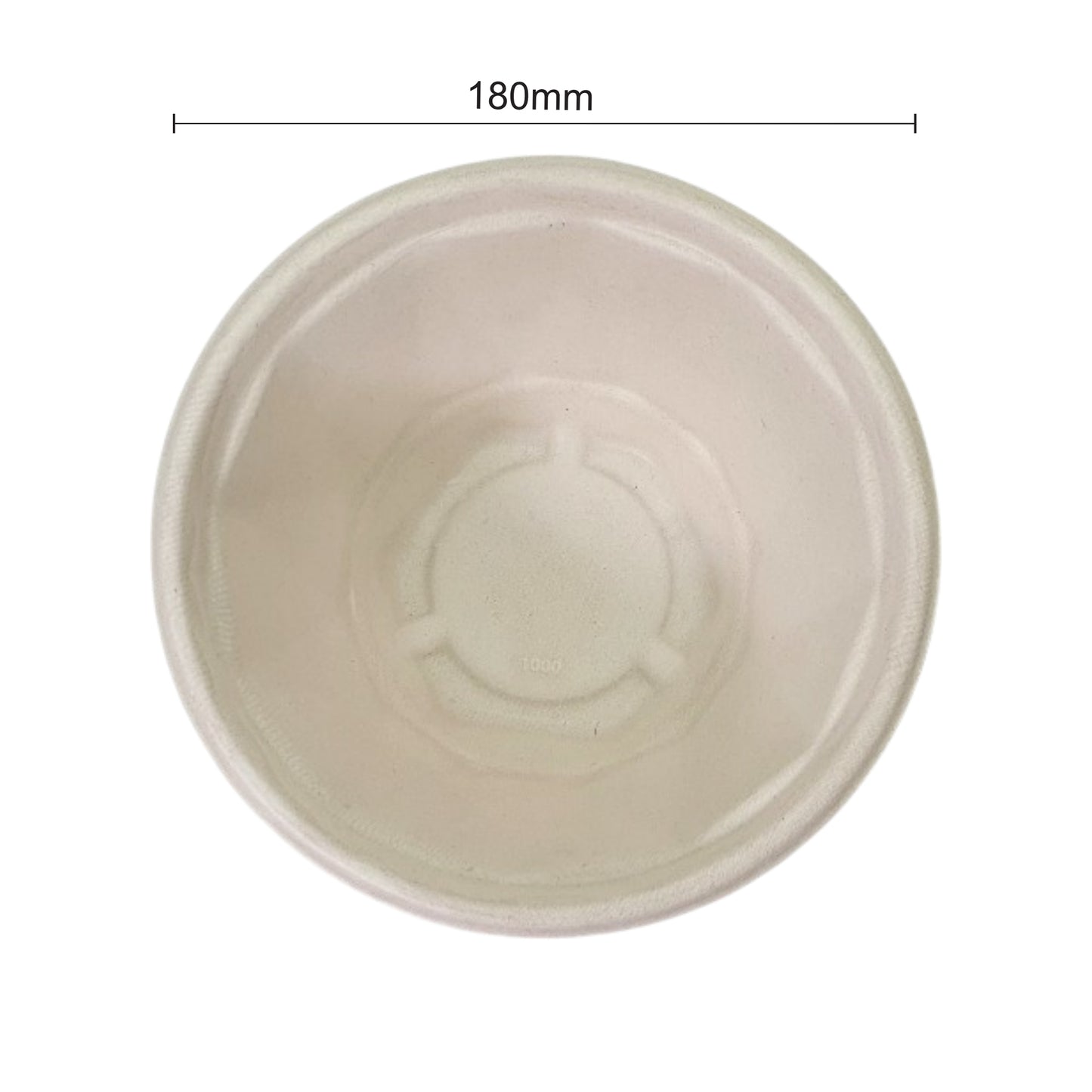 Bumboo 1000ml Bagasse Round Bowl with lid