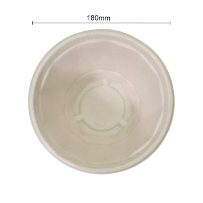 Bumboo 1000ml Bagasse Round Bowl with lid