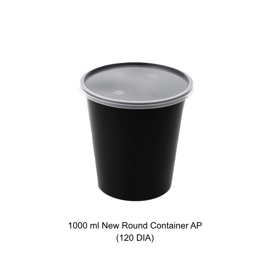 1000 ml New Round Container AP (120 DIA)