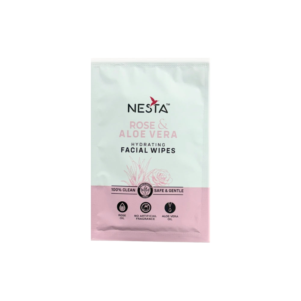 Rose & Aloe Vera Facial Wipes
