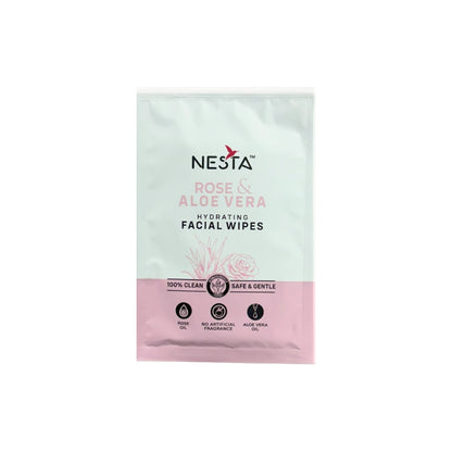 Rose & Aloe Vera Facial Wipes
