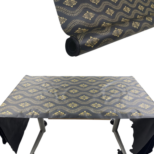 Wavy Design Table Roll ( GOLD , BLACK)