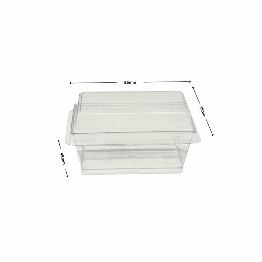 NP PS 15 Rectangle Mousse Container 130ml with Lid