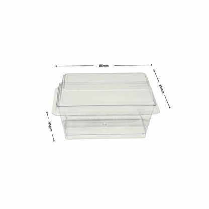 NP PS 15 Rectangle Mousse Container 130ml with Lid