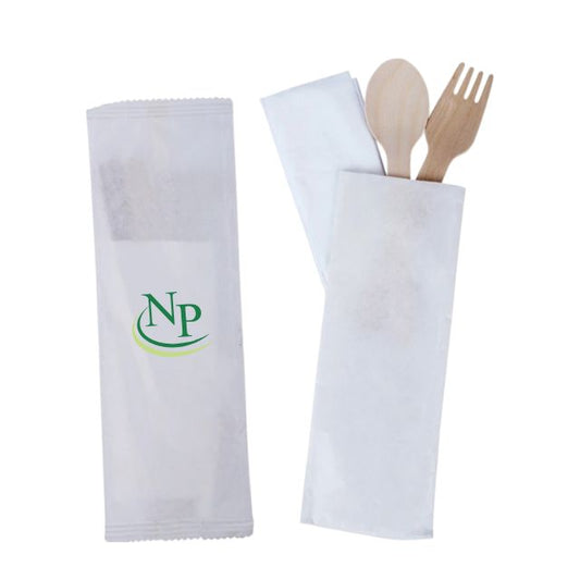 Cutlery Set No.5 (14 cm Spoon + Fork + Tissue)