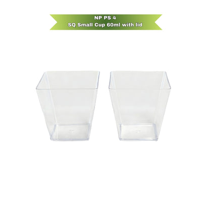 NP PS 4 SQ Small Cup 60ml With Lid