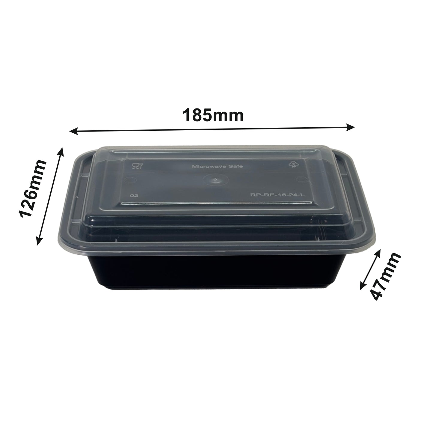 750 ml RE Rectangular Container RP-RE-24