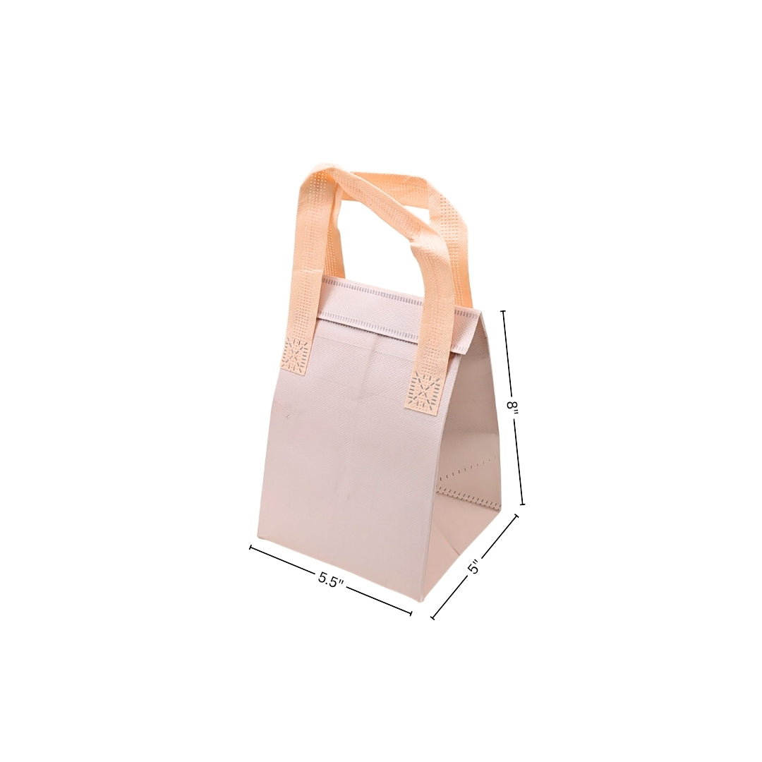 5.5x5x8 Pink SI NW Laminated Insulated Bag