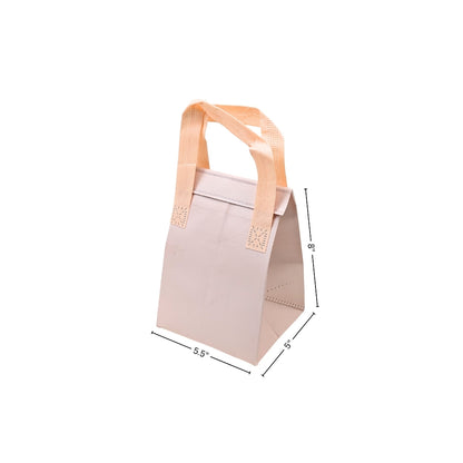 5.5x5x8 Pink SI NW Laminated Insulated Bag