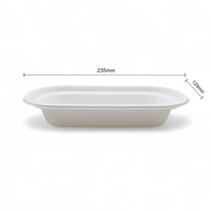 BW 500ml Oval Bowl With Lid