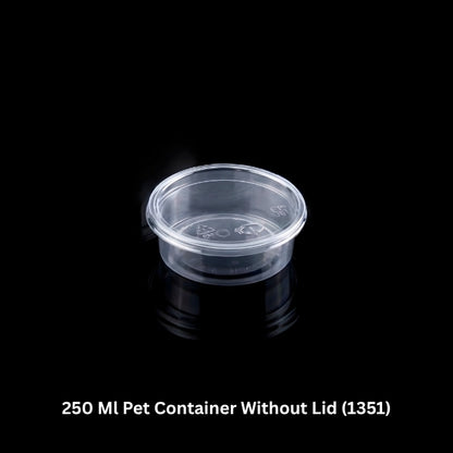 250 Ml Pet Container Without Lid (1351)