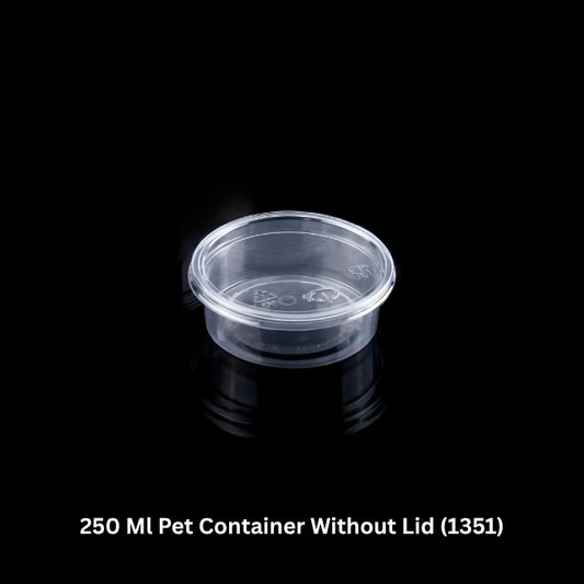 250 Ml Pet Container Without Lid (1351)