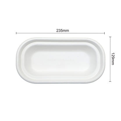 BW 500ml Oval Bowl With Lid