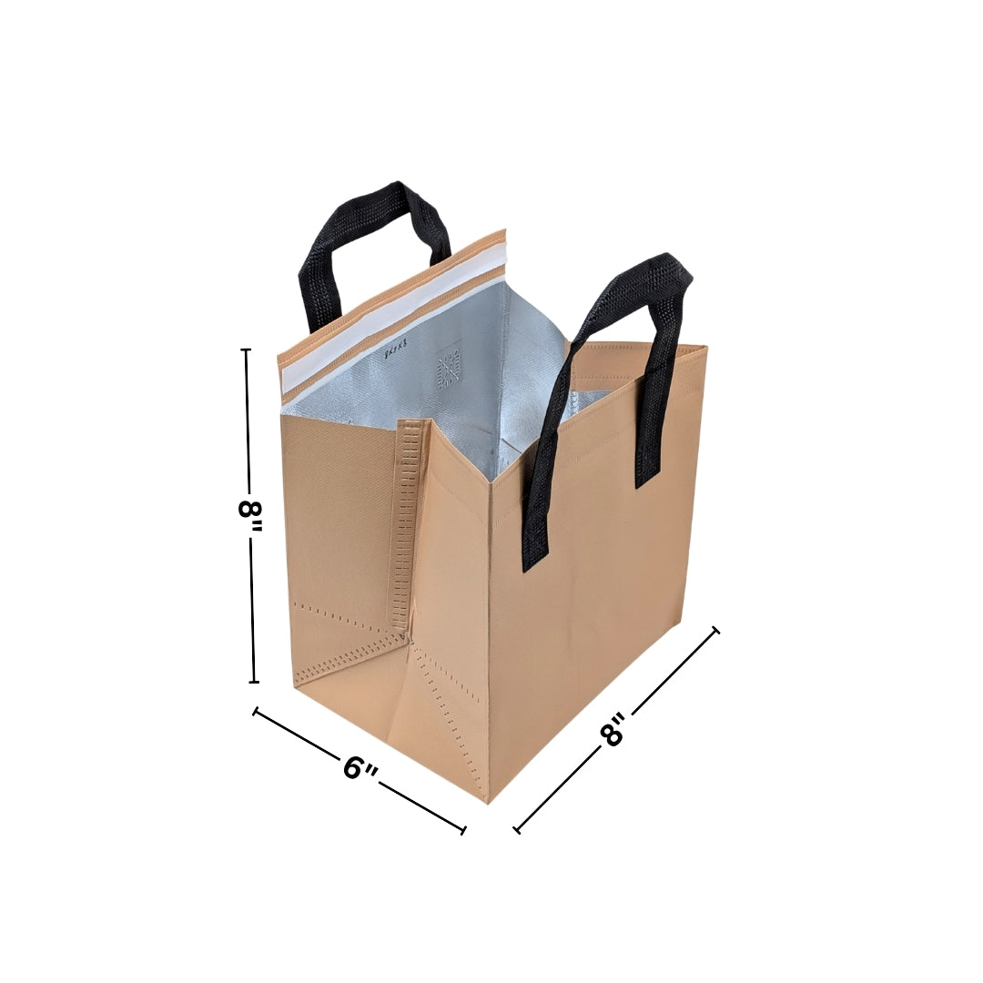 8x6x8 SI NW Laminated Bags (Brown /Yellow)
