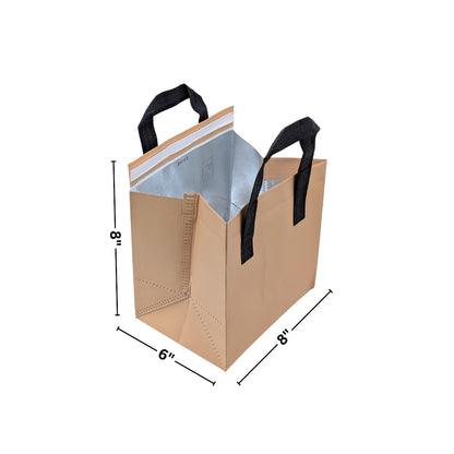 8x6x8 SI NW Laminated Bags (Brown /Yellow)