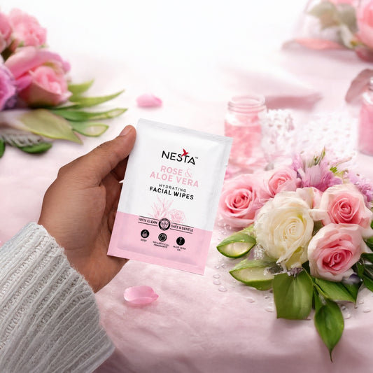 Rose & Aloe Vera Facial Wipes