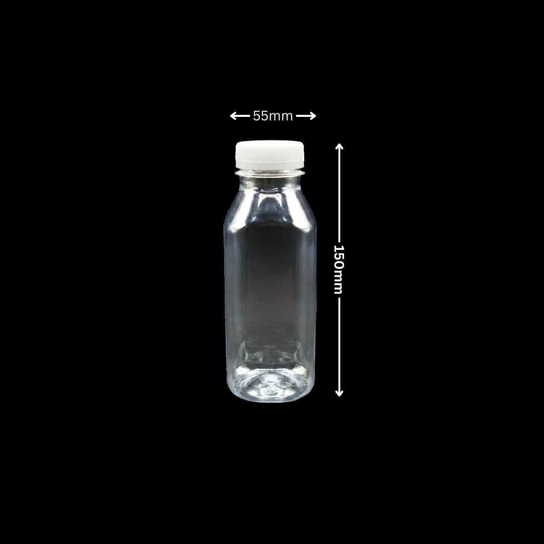300ml Round PET Bottle with Lid (38mm)