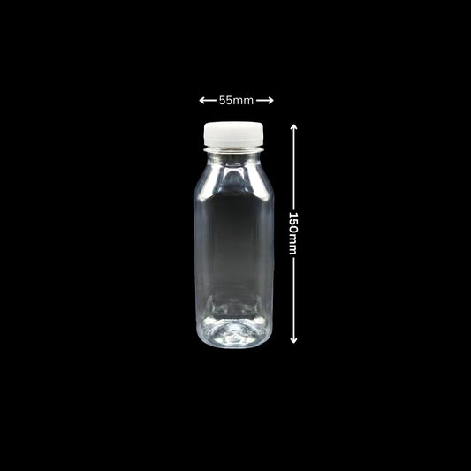 300ml Round PET Bottle with Lid (38mm)