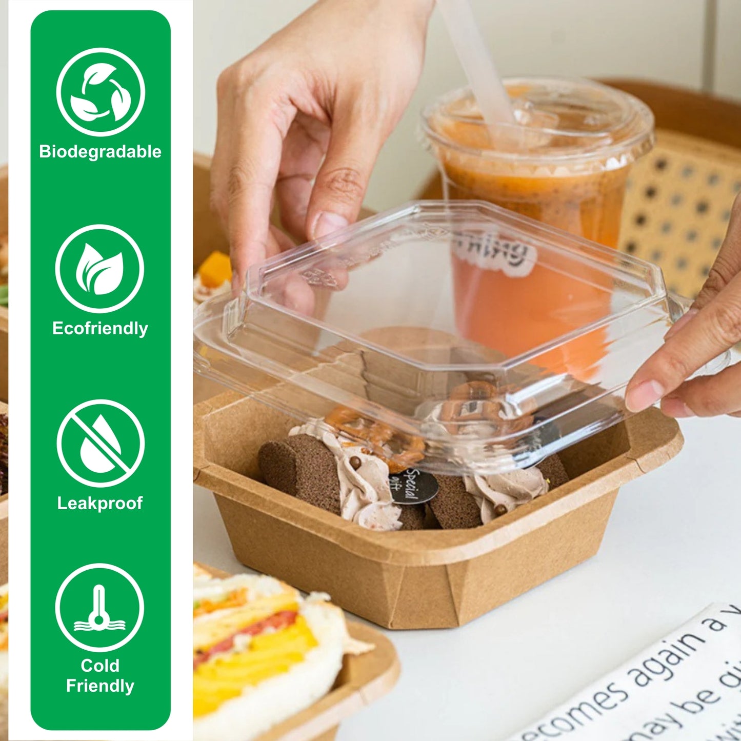 16 oz Square Paper Container