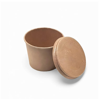 350 ml Kraft Round Paper Container