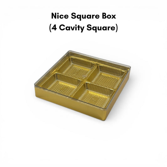 Nice Square Box 4 Cavity (200x200x40mm)
