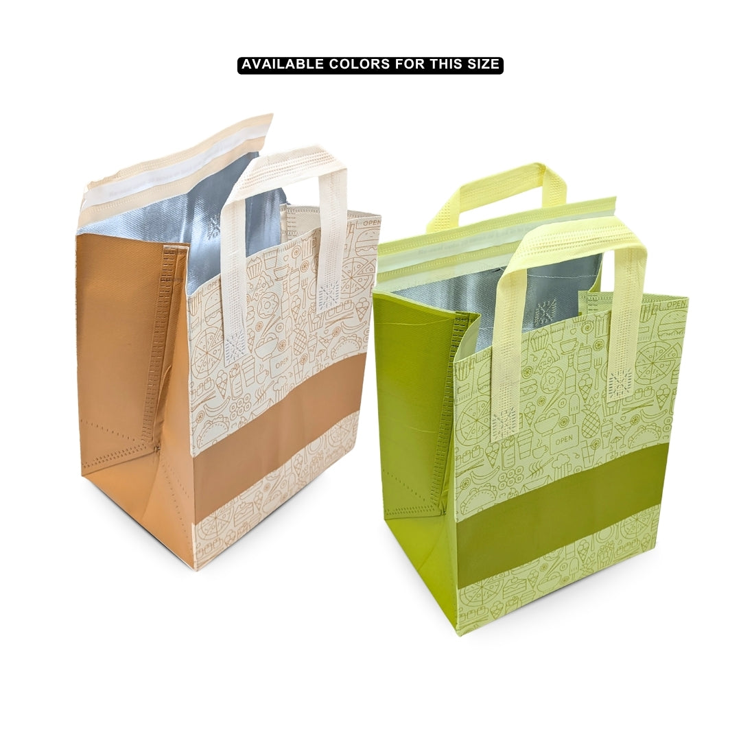 8x6x10 Generic Print SI NW Laminated Bags (Brown/Green)