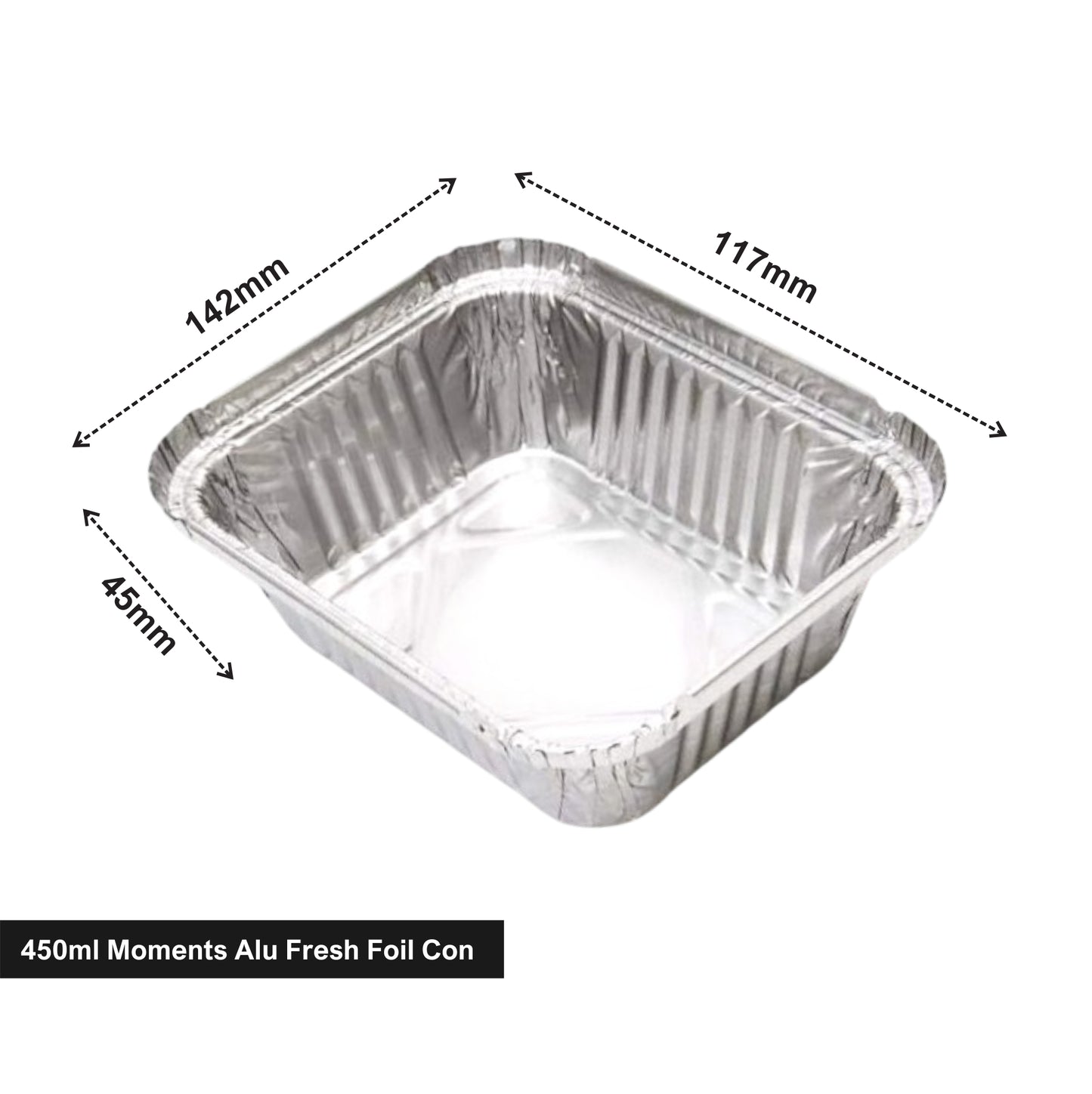 450ml Moments Alu Fresh Foil Cont (4no)
