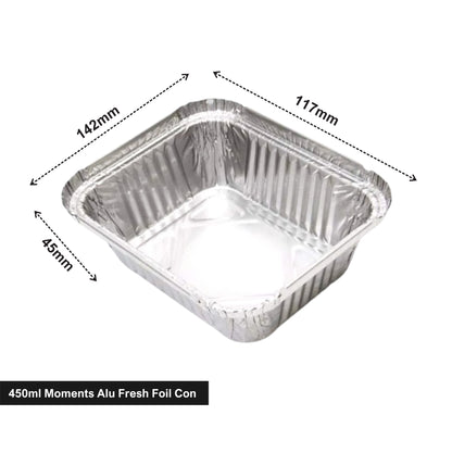 450ml Moments Alu Fresh Foil Cont (4no)