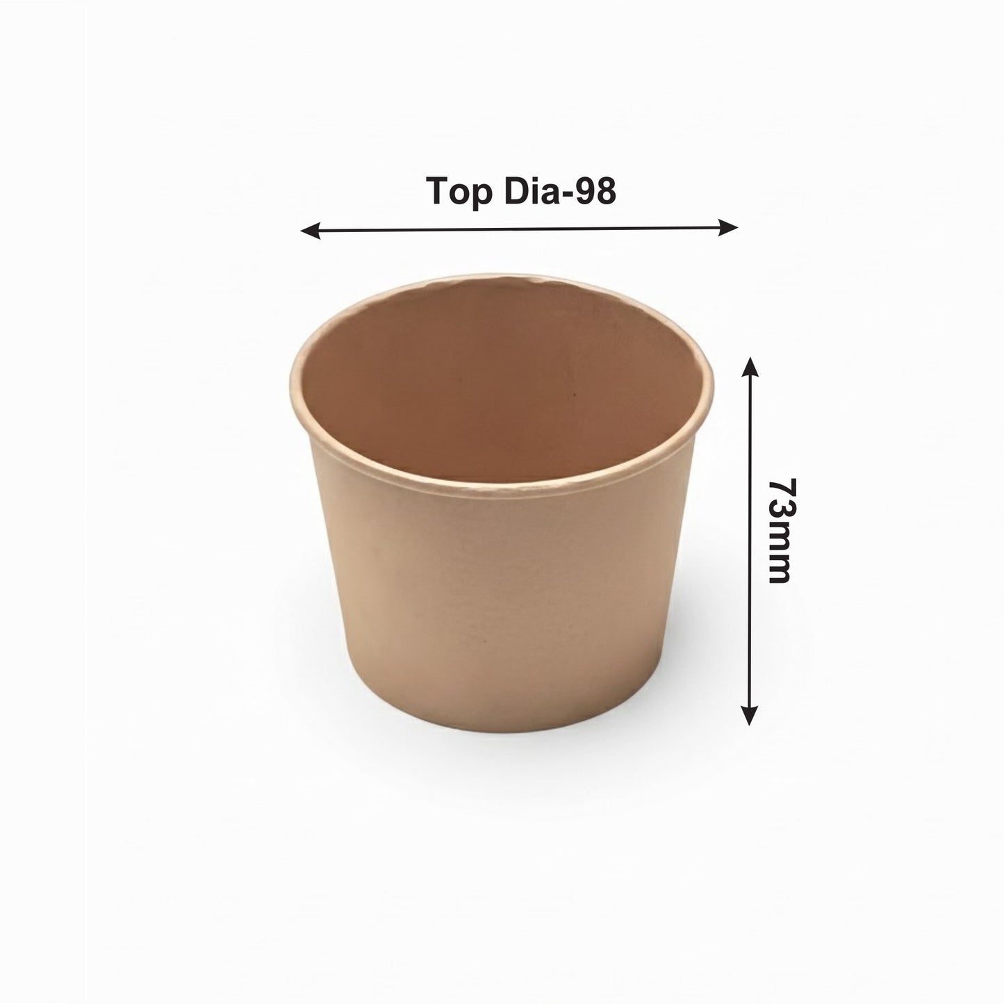 350 ml Kraft Round Paper Container
