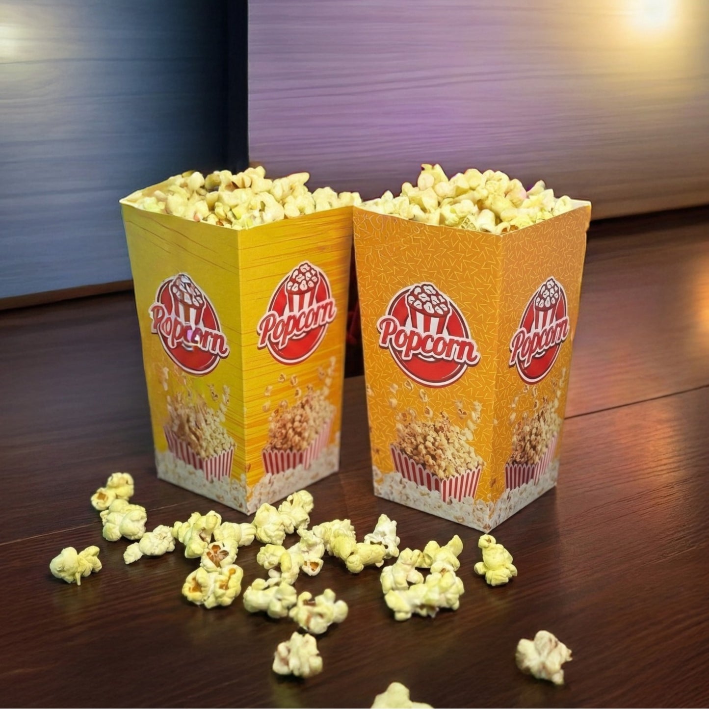 PNS 20 OZ Popcorn Box Printed (Yellow Color)