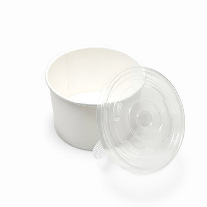 350 ML White Round Paper Container